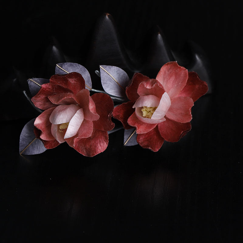 Camellia Hair Clip side view