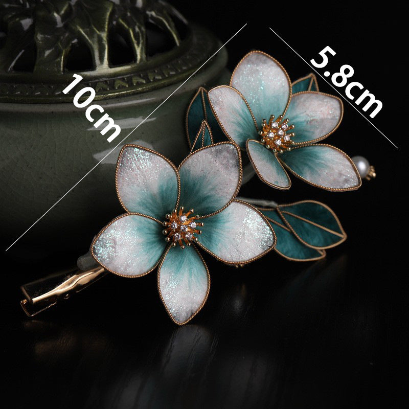 Floral Hair Clip size measurement