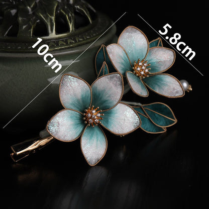 Floral Hair Clip size measurement