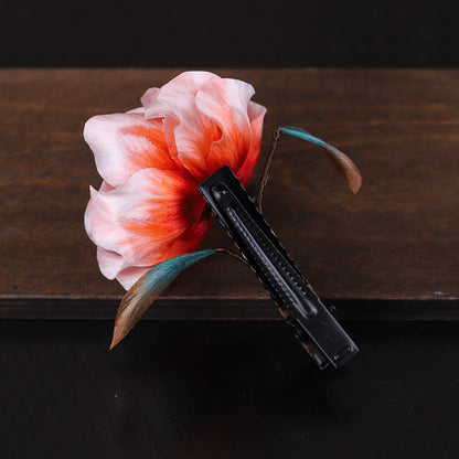 Peony Hair Clip side view