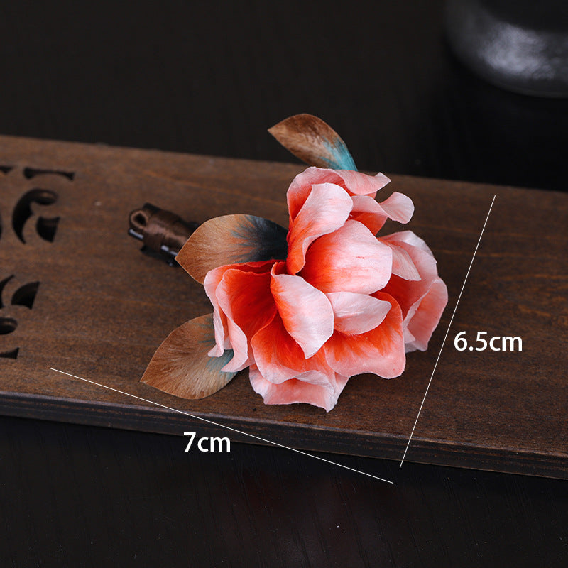 Peony Hair Clip size measurement