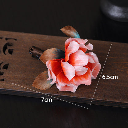 Peony Hair Clip size measurement