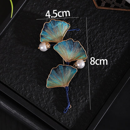 Wild Goose Feather Hair Clip size measurement