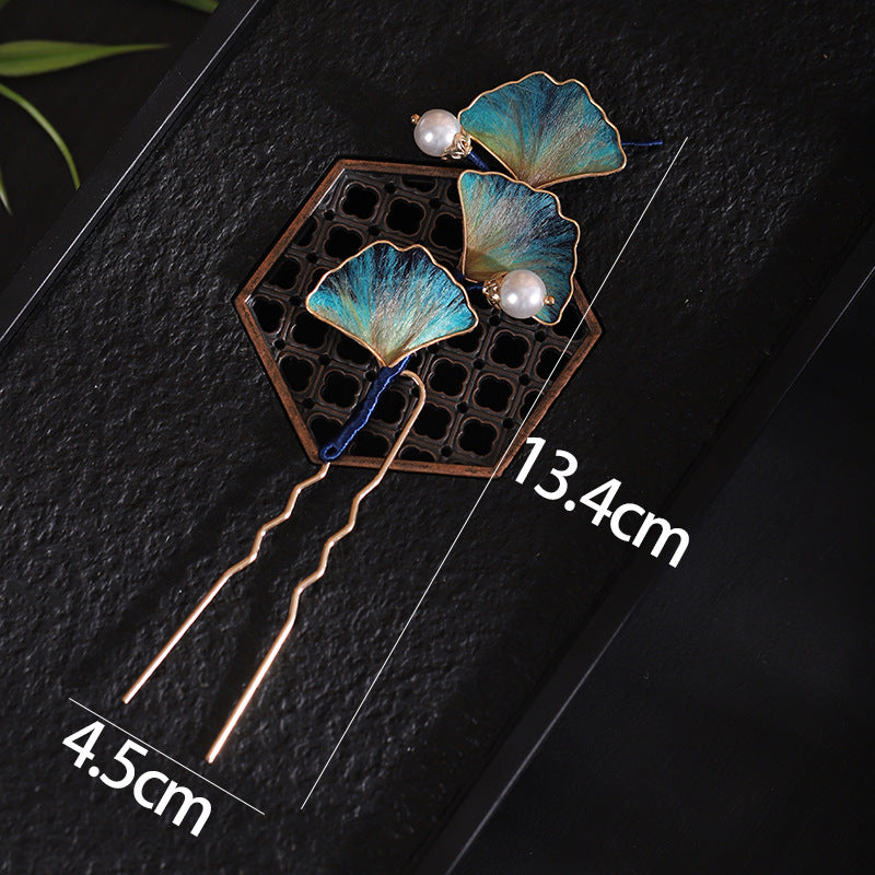 Wild Goose Feather Hair Pin style