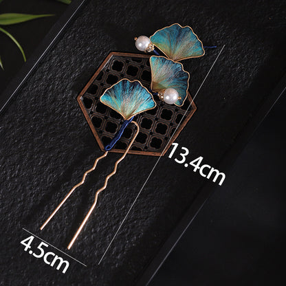 Wild Goose Feather Hair Pin style